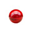 Lucky Bead Red Crystal Ball Ornament with Glass Base and Liuli Ingot