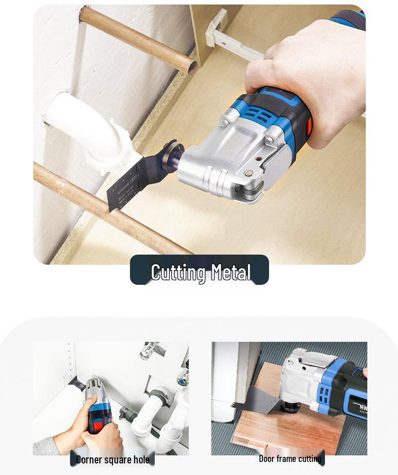 Multifunctional Electric Edge Trimmer & Angle Grinder Adapter: Converts to Cutting Machine, Electric Shovel, and Woodworking Tool Set.