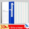 20er-Pack B5 Notizbücher mit Softcover - A5 Schreibwaren für Schüler und Tagebücher