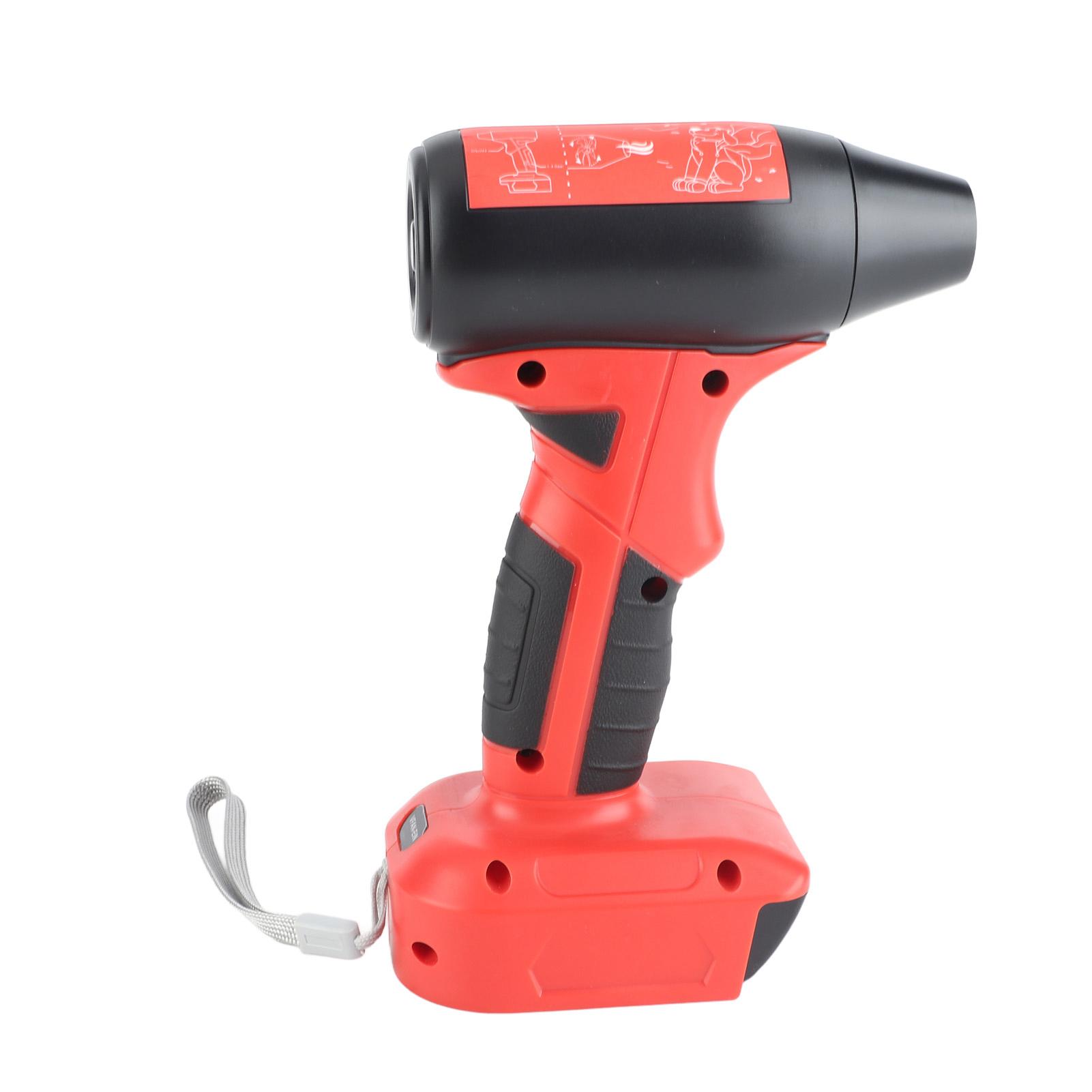 

Ручной турбовентилятор 130000 об/мин Беспроводной вентилятор Портативный надувной воздуходув для удаления пыли для 48111828 18В