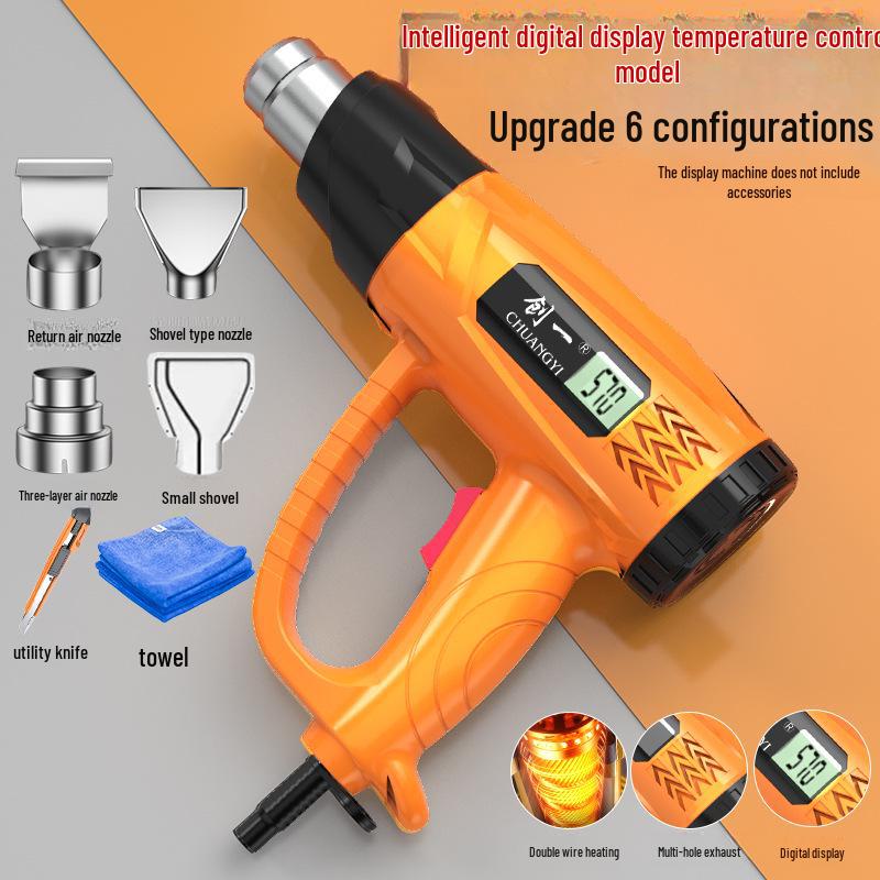 Chuangyi High-Power Digital Display Industrial Hot Air Gun for Precision Heating