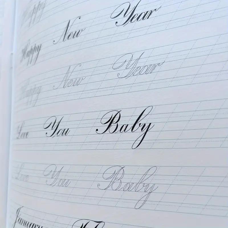 Beginner Calligraphy Practice Workbook - Elegant Carving Script Copybook -14+age Group, Learn Exquisite Writing Skills