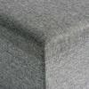 Folding fabric pouf DIEGO gray size L