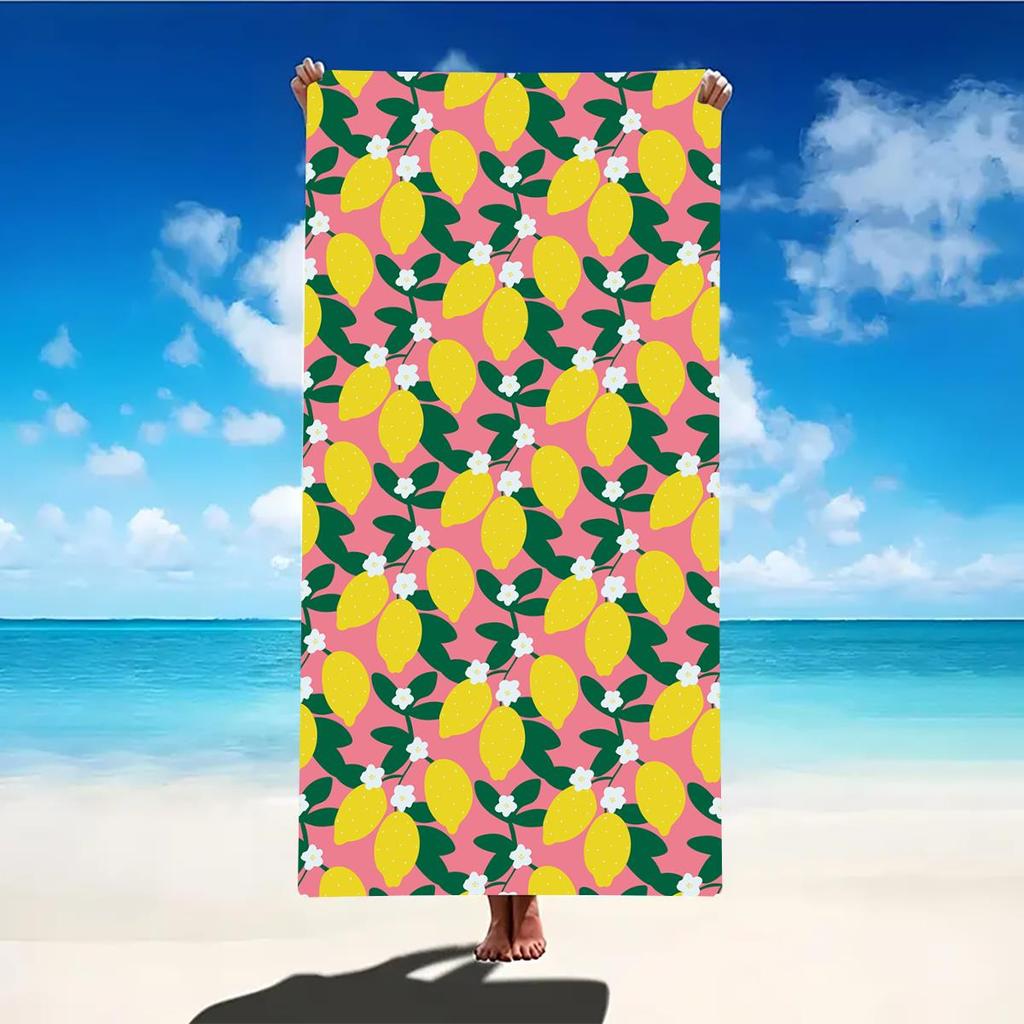 Beach Towel Portable Quick Fast Dry Sand Outdoor Travel Swim Blanket Thin Yoga Floral Print Mat Personalization Stripes Towel