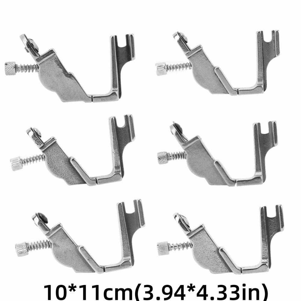 6pcs S537 Elastic Presser Foot All Steel Professional Shirring Presser Foot Heavy Duty Sewing Machine Accessory
