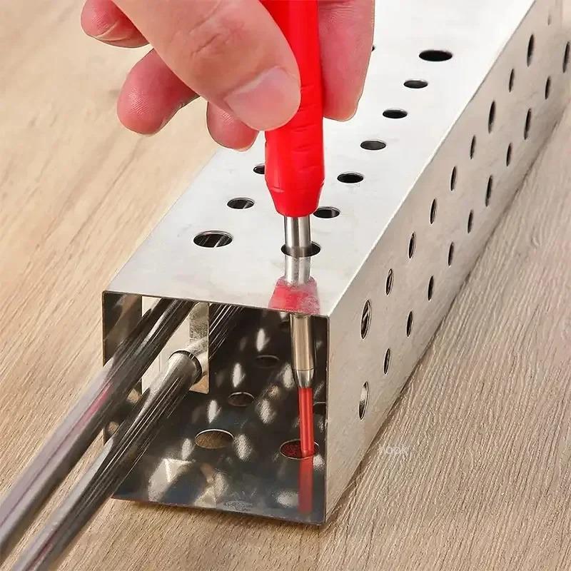 Zimmermannsbleistift Metall Langer Kopf Tiefloch Professionell Ingenieurwesen Schnelltrocknender Markierstift Graphit Holzbearbeitung Schwarz Rot Linierung
