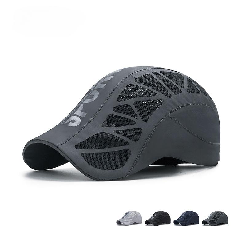 1Pc Summer New  Letter Forward Hat Men's Breathable Mesh Sunshade Quick-drying Hat Outdoor Sunscreen Cap