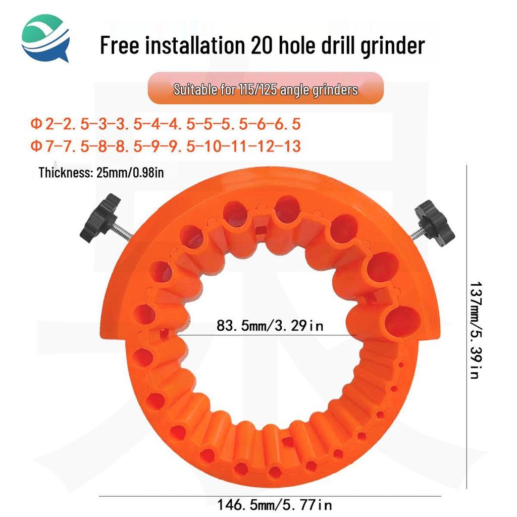 Multi-Spec Drill Bit Grinder: Free Install & Polish Old Bits