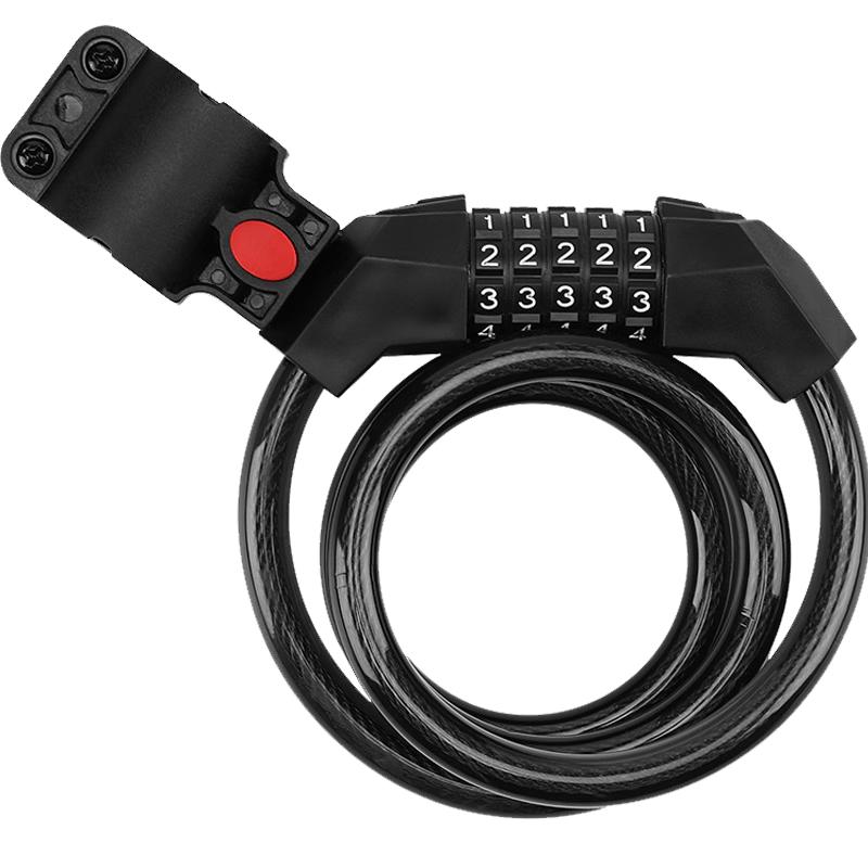Bingyu Anti-Theft Steel Cable Bicycle Password Lock Mountain Bike Lock