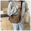Leopardenmuster Leinwand Knödeltasche, Sportlicher Stil, Lässige und Vielseitige Beliebte Stofftasche, Tragbare und Modische Einzel-Schulter Crossbody-Tasche