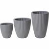 Plant Pot Garden ID Fancy Grey Polyethylene 40 X 58 Cm