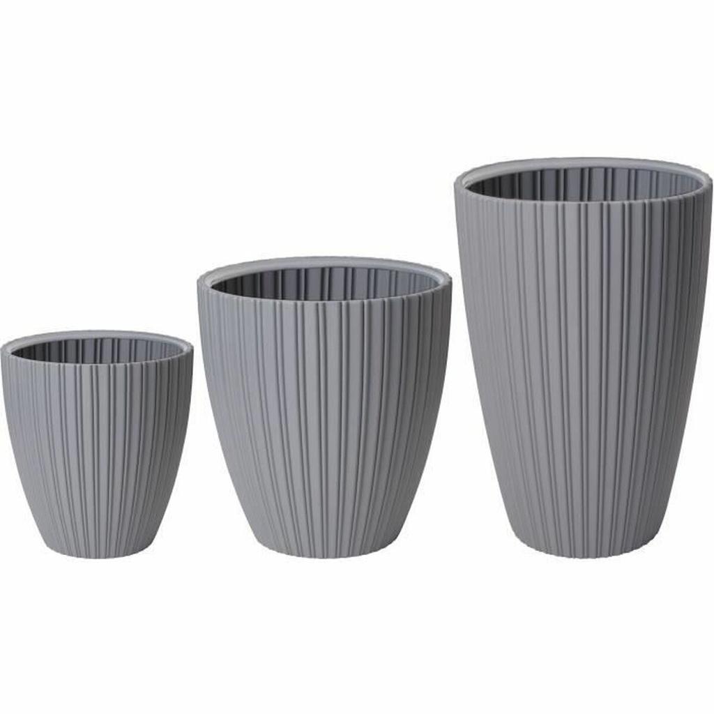 Plant Pot Garden ID Fancy Grey Polyethylene 40 X 58 Cm