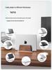 Adjustable Vertical Laptop Stand, Desktop Computer Holder, MacBook Upright Storage Rack, Metal
