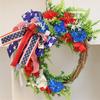 Front Door Patriotic Independence Day Wreath Creative American Flag Wreath Front Door Wreath Independence Day