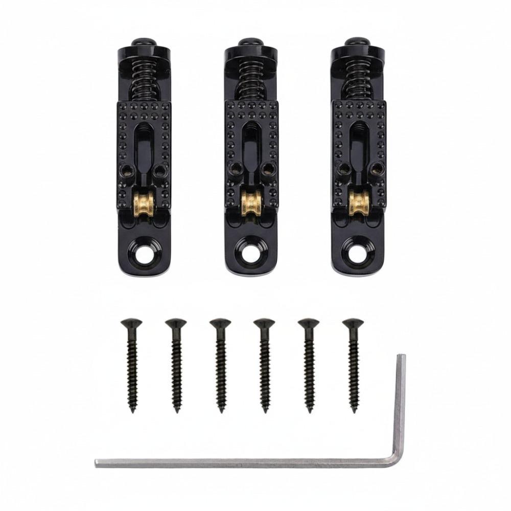 

3PCS With Wrench Screws Roller Bridge Metal Musical Instrument Accessory For Electric Guitar