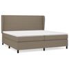 3127833 vidaXL Divan Bed with Mattress Taupe 200x200 Cm Fabric