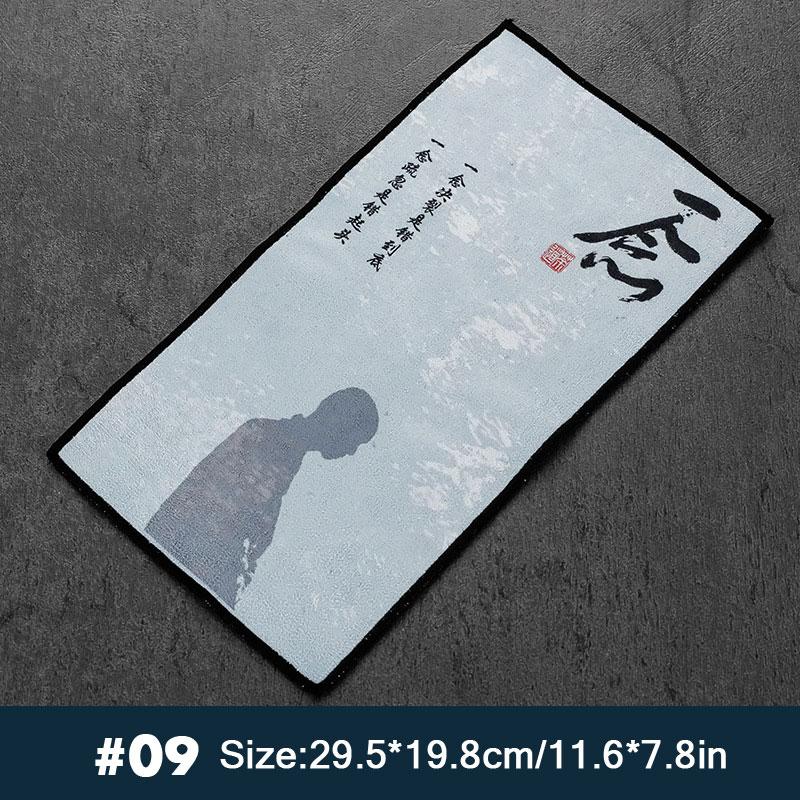Chinese Style Absorbent Tea Towel Tea Ceremony Accessories Tablecloth Rag Classical Simple Style Tea Mat Ceremony Decoration Mat