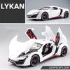 1/24 Lykan Hypersport Supercar Model Diecasts & Toy Vehicles Toy Car Metal Collection Toy Kid Toys for Children Kids Gifts