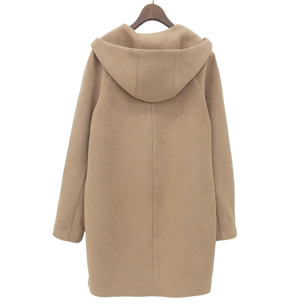 ANAYI Beautiful large collar hoodie coat, women's, beige, size 38, 2021 coat 38 beigeUsed