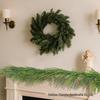 Christmas Simulation Greenery: Norfolk Pine & Cypress Garland with Artificial Pine Needles for Fireplace Decor