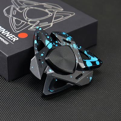 Fidget Spinner z hliníkové slitiny ve stylu žraloka - CNC obráběný, 3 barevné varianty, relaxační hračka pro dospělé