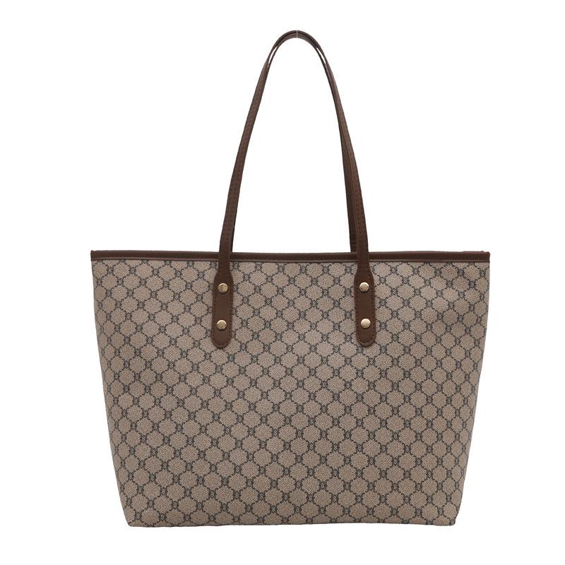 

Ретро Класична Жіноча Сумка-Тоут Великої Місткості - Модна Сумка на Плече Осінь/Зима 2025 хакі