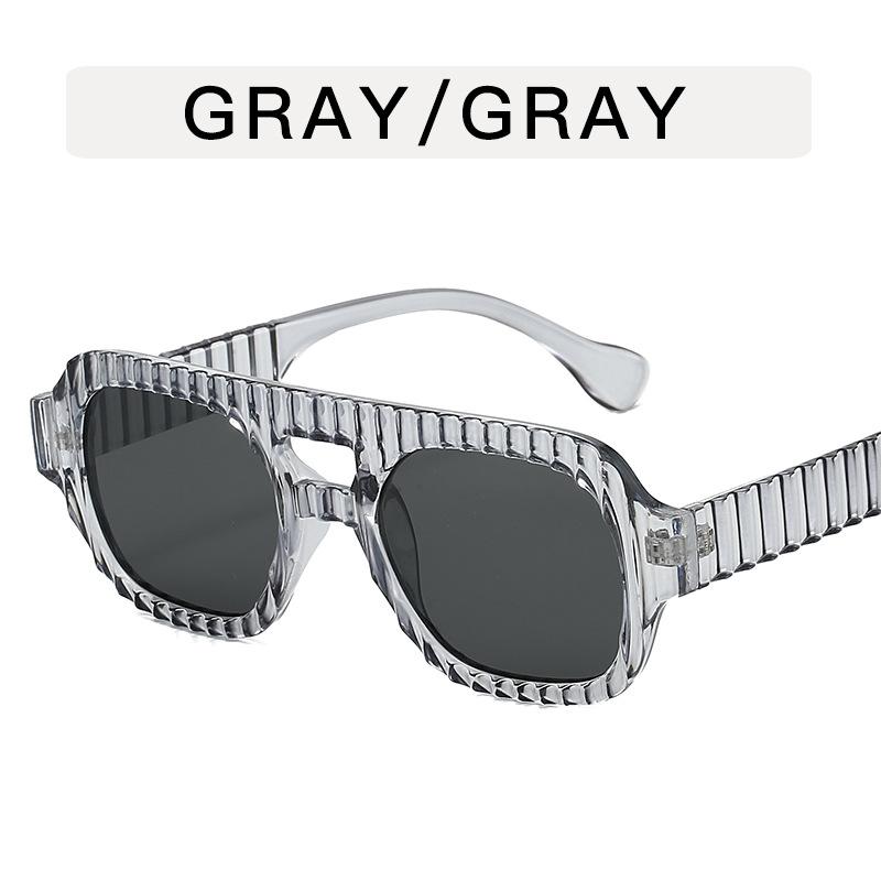 Vintage Stylish Sun Glasses for Women Double Bridge Anti-glare Sunglasses Women European American Style Men’s Sunglass