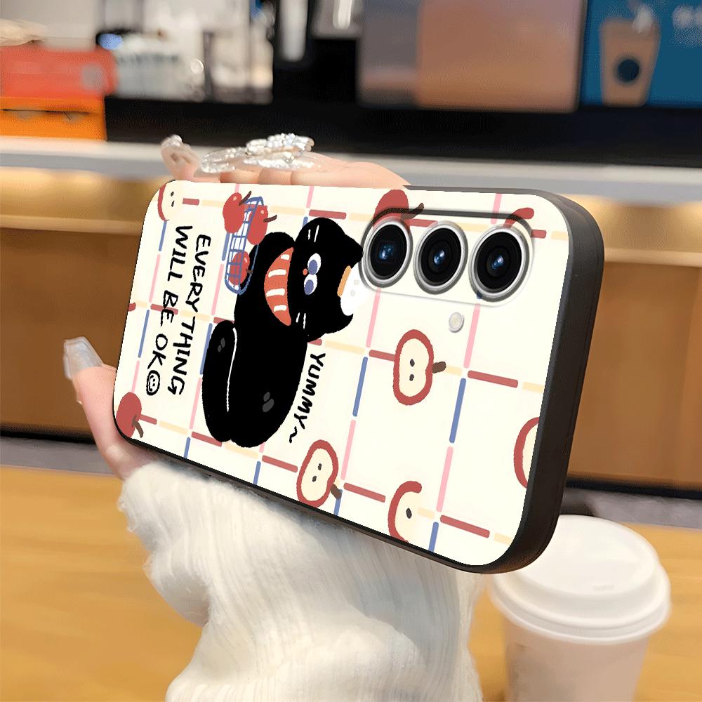 Phone Cover Case for Samsung Galaxy A25 A16 A52 A36 A73 A51 A06 A50 A57 A15 A23 A13 A55 A41 A05 A70 A53 A17 A37 A12 Cartoon Cat