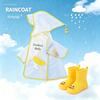 Children's Raincoat and Rain Boots Set for Boys and Girls Aged 3-6, Cartoon Kindergarten Baby Waterproof Rain Poncho for School Use