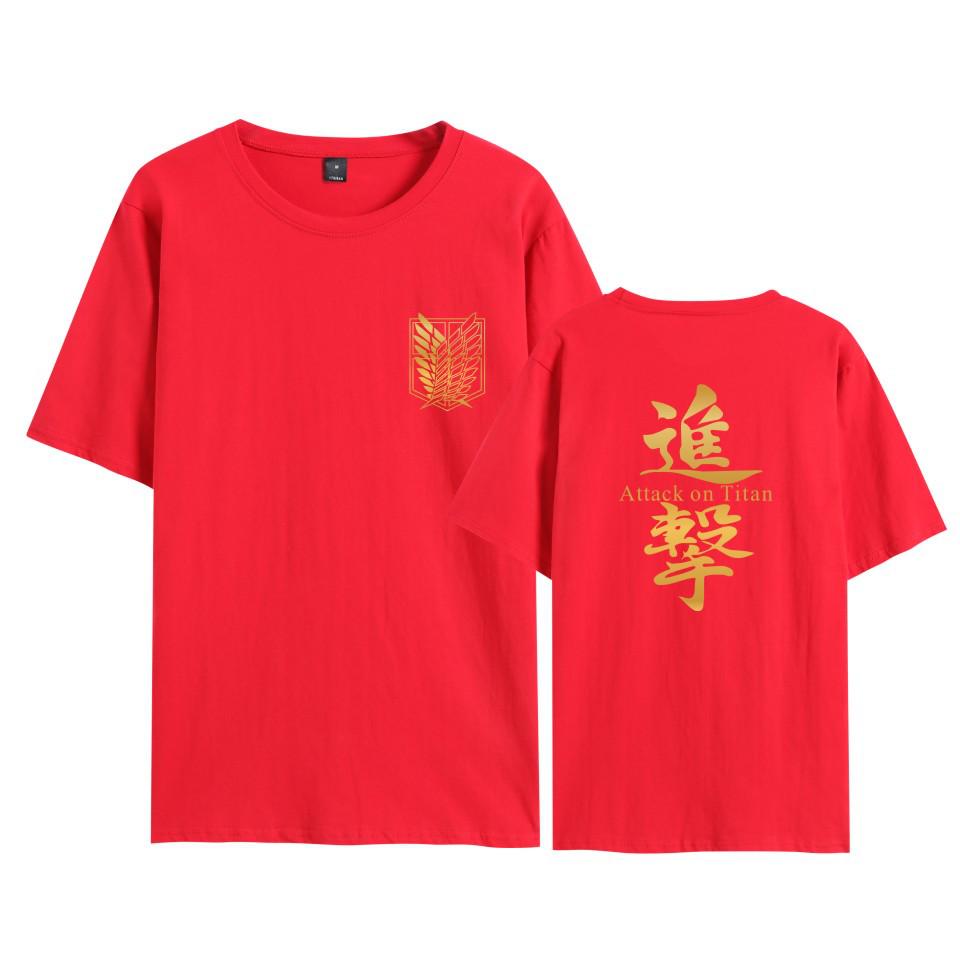Attack on Titan Survey Corps Wings of Freedom T-Shirt - Mikasa & Eren Short Sleeve Jacket