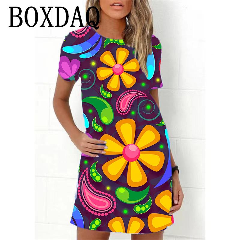 

2025 Женское Новое Модное Элегантное Платье с Круглым Вырезом и Короткими Рукавами 6XL