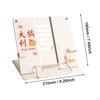 Book Stand with Page Clips Decor Tabletop Rack for Recipes Textbooks Kitchen
