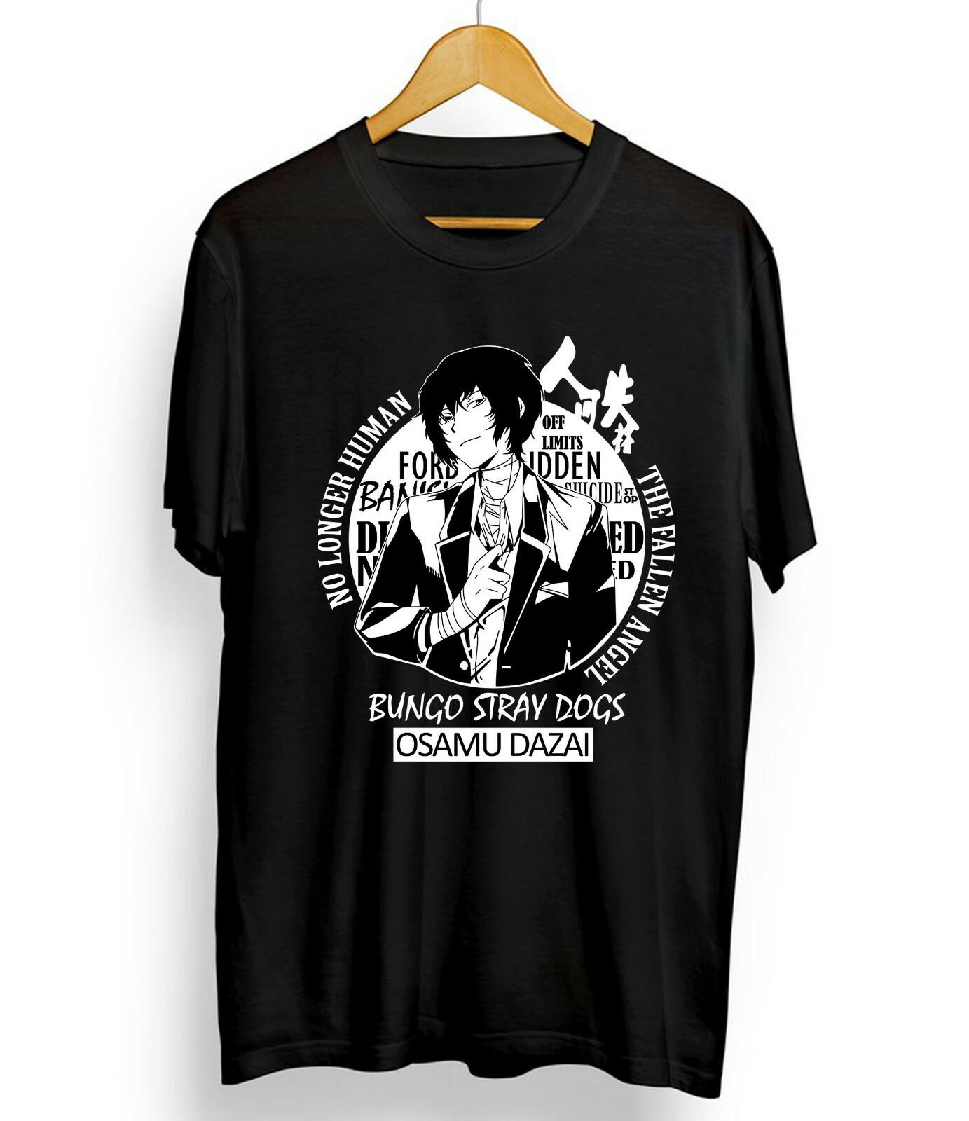 Футболка Bungou Stray Dogs, Накадзима Ацуси, Дадзай Осаму, Накахара Тюя, унисекс Унисекс футболка M