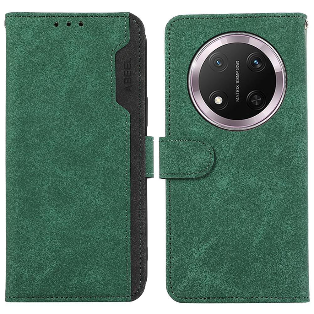 ABEEL For Honor Magic7 Lite 5G/X9c 5G/X60 Pro 5G Case Color Splicing Leather Flip Phone Cover RFID Blocking