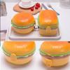 Kreative Hamburger-Doppel-Lunchbox für Kinder, Bento-Box, Lebensmittelbehälter, Aufbewahrung