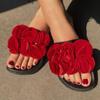 New Fashion Women Sandals Summer Flower Flat Heels Flip Flops Women's Shoes 36-41