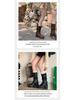 European & American Western Stacked Heel Mid-Calf Knight Boots for Women