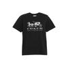 Ss22 Carriage Pattern Straight Cut Short Sleeve T-Shirt Men Tops Black C9114-BLK