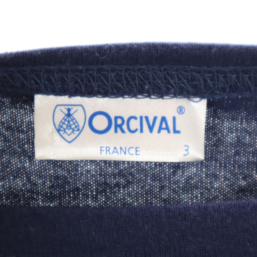 ORCIVAL made in Japan Short sleeve Boat neck T-shirt 3 Navy Plain Women Used