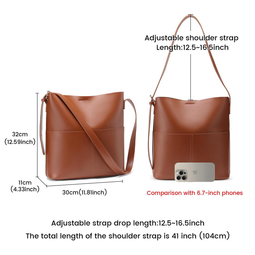 RNIEGA Damen Große Tragetasche, A4-Kapazität, Schlicht, Beliebt, Wasserdicht, Business, Schule, Pendeln, Reisen, Umhängetasche