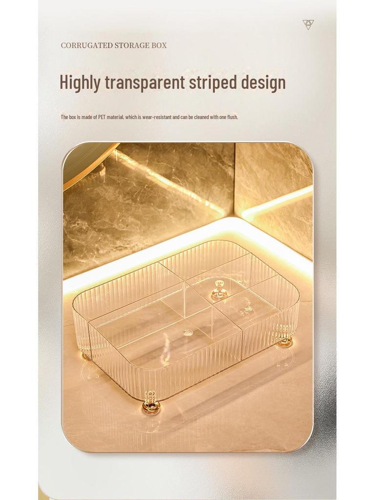 Mehrfach-Gitter Desktop Aufbewahrungsbox für Wohnzimmer - Organisieren Sie Schreibwaren, Fernbedienungen und Kosmetika