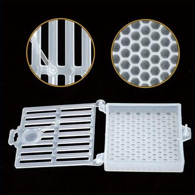 1/2Pcs Beekeeping Transport Queen Cages New Design Bee Post Cage Transparent Box with Comb Fundation Sheet Queen Rearing Tool