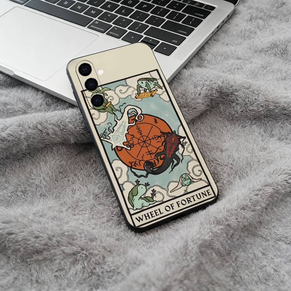 Avatar Tarot Black Soft Silicone Phone Case for Samsung Galaxy A73, A71, A72, A70, A53, A52, A51