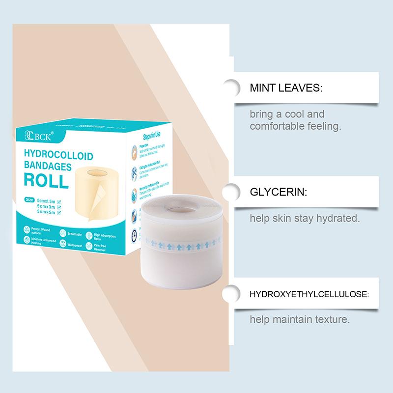 1 role hydrokoloidních náplastí pro efektivní péči o rány, extra tenké, měkké, voděodolné, samolepicí krycí pásky na jizvy