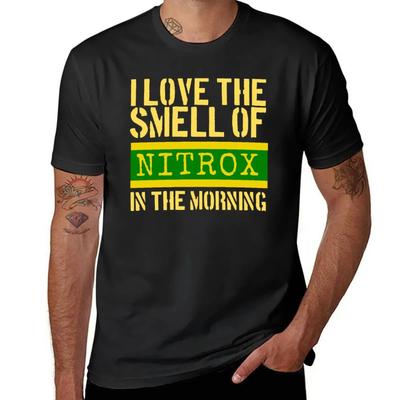 I Love the Smell of Nitrox In the Morning, Scuba Diving, Nitrox Diver, T-Shirt Anime Tshirt Anime Mens Designer Clothes