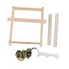 Kids Weaving Loom Easy Operation Hand Eye Coordination Durable Wood Weaving Loom Kit for Beginner