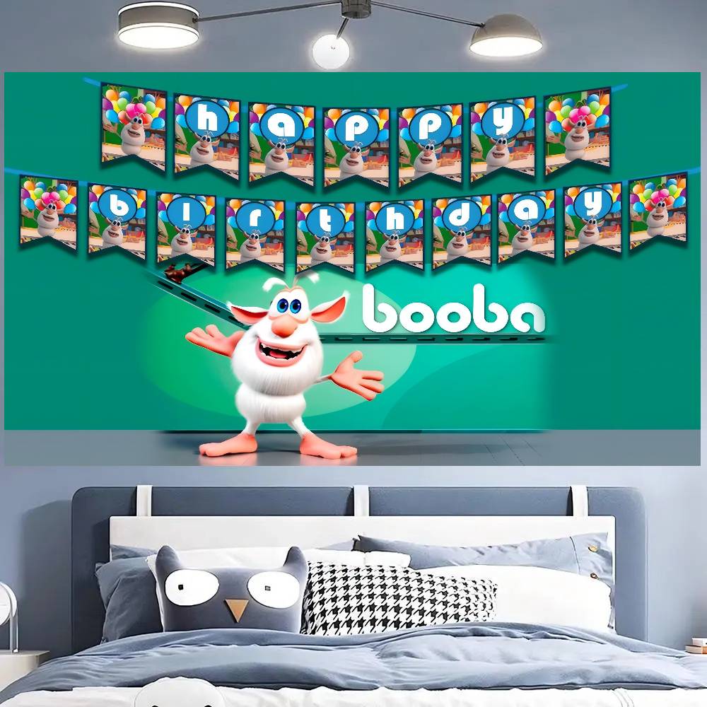 Cartoon Boobaed birthday  Photography Backdrop Customizable Happy Birthday Party Decoration Children Photo Background Gifts