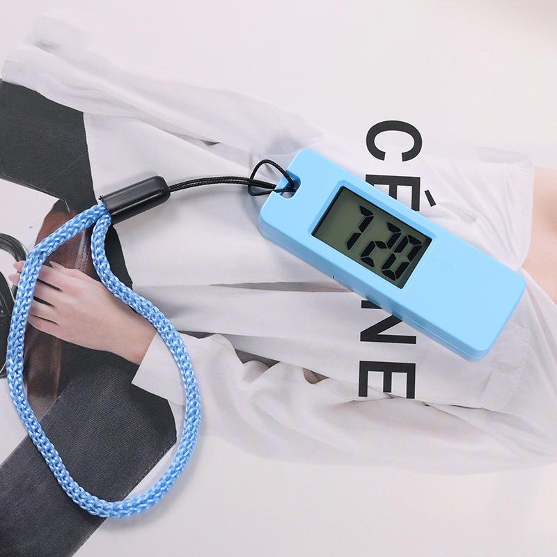 Svítící LED Klíčenka Kapesní hodinky Mini Tiché Elektronické hodiny LCD Digitální displej Přenosné Studentské Zkouška Studium Stolní hodinky