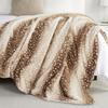 Flannel Blanket Animal Stripe Pattern Personalized Blanket Digital Printing Blanket Source Manufacturer Wholesale