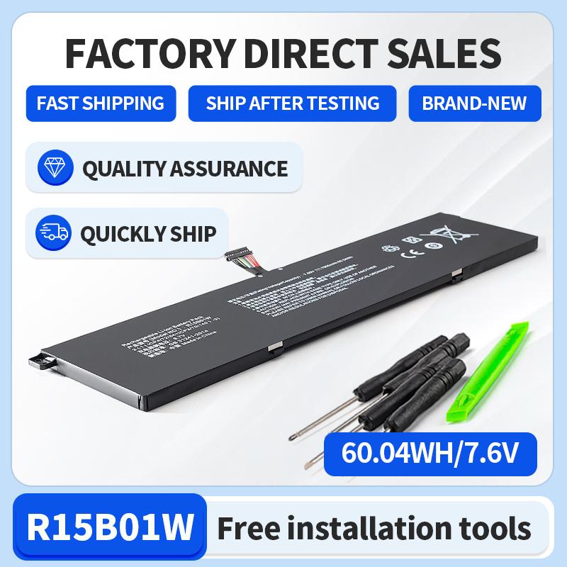 SOMI R15B01W New Laptop Battery For Xiaomi Pro 15.6" GTX TM1701 Series Notebook 7.6V 7900mAh 60.04WH Free Tools